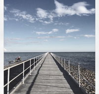 Little Orange Van On The Foreshore - 2032 Olympic Games