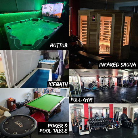 Hot Tub, Ice Bath, Gym, Sauna, Pool Table Coorparoo Haven - 2032 Olympic Games 0